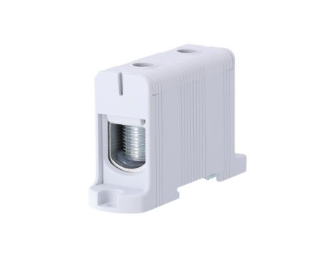 Blok rozdzielczy odgałęźny Al/Cu 35-150mm2 (max. 150mm2) na szynę TH35 szary FJ-E150 HEDO