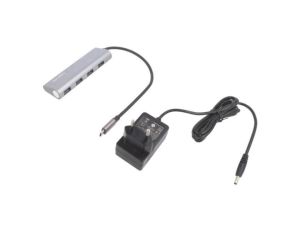 Hub USB, USB A gniazdo x4, USB C wtyk, USB 3.2, PnP, 5Gbps UA0309