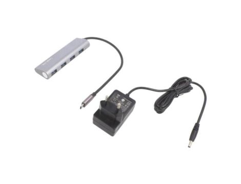 UA0309 Hub USB, USB A gniazdo x4, USB C wtyk, USB 3.2, PnP, 5Gbps