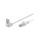 F/UTP5-90-100WH Patch cord F/UTP 5e linka CCA PVC biały 10m 26AWG