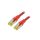 Patch cord S/FTP 6a linka Cu LSZH czerwony 5m 26AWG DK-1644-A-050/R