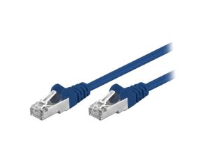 Patch cord F/UTP 5e linka CCA PVC niebieski 20m 26AWG 50863