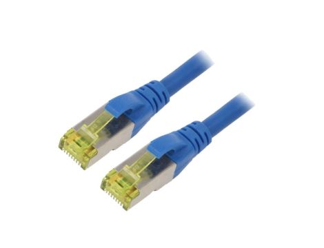 DK-1644-A-030/B Patch cord S/FTP 6a linka Cu LSZH niebieski 3m 26AWG
