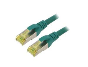 Patch cord S/FTP 6a linka Cu LSZH zielony 3m 26AWG DK-1644-A-030/G