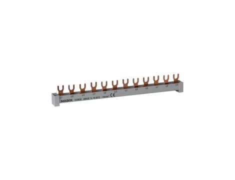 Szyna łączeniowa widełkowa 1-fazowa 10mm2 63A 12M BBUE 1L