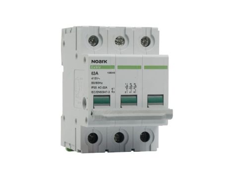 Rozłącznik izolacyjny 63A 3-biegunowy 3P (400V AC) 3-modułowy NOARK