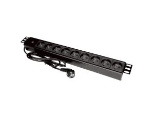 Listwa zasilająca 19 gniazdo 9 x CEE 7/5 wtyk CEE 7/7 z diodą LED ALANTEC - ALANTEC