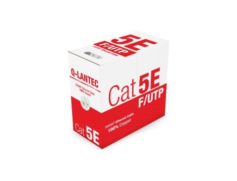 Kabel FTP kat.5e PVC 4PR Eca 305m Q-LANTEC - 10 lat gwarancji - Q-LANTEC
