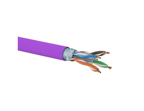 Kabel F/UTP kat.6 LSOH Dca 4x2x23AWG 500m (FIOLETOWApowłoka) 25 lat gwarancji, badanie jakości laboratorium INTERTEK (USA) ALANT