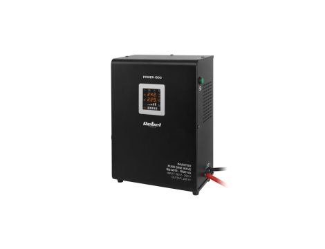 Zasilacz Awaryjny Naścienny Rebel POWER-1000 - przetwornica z czystym przebiegiem sinusoidalnym i funkcją ładowania 12V 230V 100