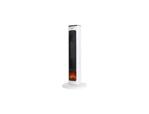Termowentylator kolumnowy Teesa PTC z funkcją imitacji kominka.