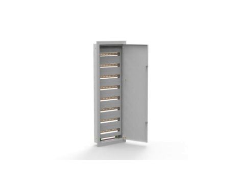 Rozdzielnica podtynkowa metalowa 126 modułowa 8x18 415x1185x130 RAL9003 IP30 MP144/8/18