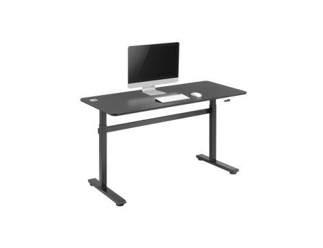 Biurko ręczna regulacja wys Ergo Office, max 40 kg, max wys 117cm, z blatem do pracy stojąco siedzącej, ER-401 B