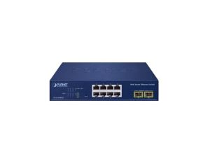 Switch GS-2210-8T2S PLANET 8-portowy przełącznik 10/100/1000T + 2-portowy 1000-SFP Web Smart Ethernet