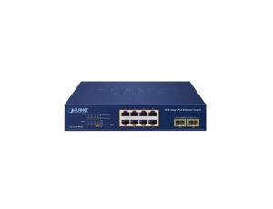 Switch 8xPoE 2xSFP GS-2210-8P2S PLANET 8-portowy przełącznik 10/100/1000T 802.3at PoE + 2-portowy 1000X-SFP Web Smart Ethernet