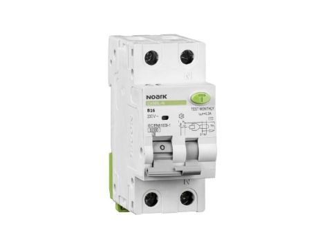 Wyłącznik kombinowany 1P+N B 16A 30mA AC 6kA Ex9BL-N