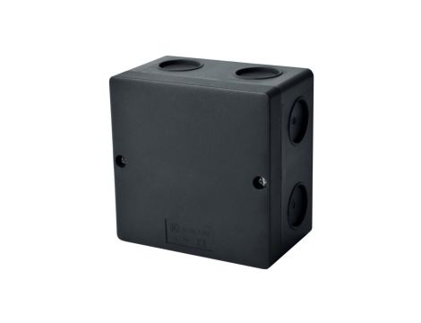 Puszka instalacyjna KSK 100 natynkowa 101x101x63mm bezhalogenowa hermetyczna IP66 czarna