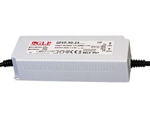 GPVP-90-12 Zasilacz impulsowy do LED 90W 12V/7.5A filtr PFC IP67 podwójna izolacja przewodów