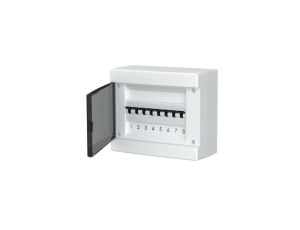 Rozdzielnica modułowa natynkowa plastikowa 1x8 IP40 C.1308-P