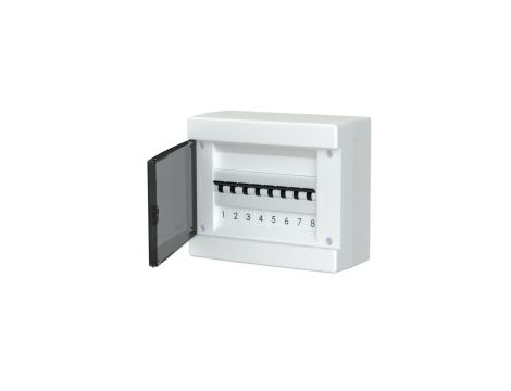 Rozdzielnica modułowa natynkowa plastikowa 1x8 IP40 C.1308-P