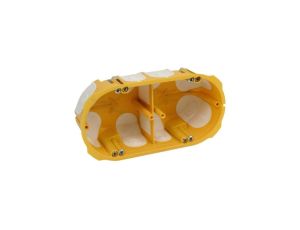 Puszka instalacyjna podtynkowa podwójna do nidy 2x fi:60x50mm wiatroszczelna, głęboka z wkrętami KOPOS