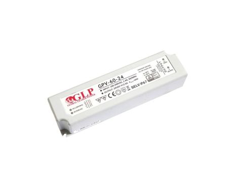GPV-60-36 Zasilacz impulsowy do LED 60W 36V/1,67A, IP67 hermetyczny