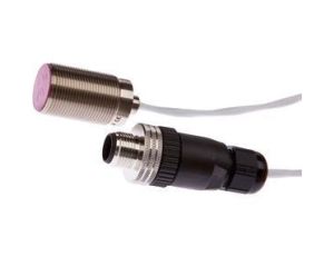 Czujnik indukcyjny, M18x1, podtynkowy, podłączenie do wzmacniacza, wtyczka kabla M12 5m PTFE IB186051