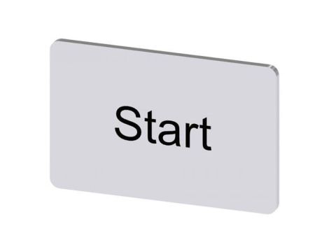 Etykieta samoprzylepna 17.5x27mm srebrna inskrypcja /Start/ SIRIUS ACT 3SU1900-0AD81-0DT0 /10szt./