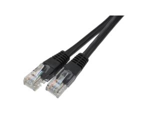 Patchcord UTP kat.6 kabel sieciowy LAN 2x RJ45 linka czarny 7,5m
