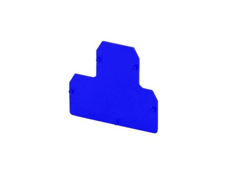 Płytka skrajna do złączek dwupiętrowych ZUG-G21-24 niebieski PSU-4/2Z A41-0406