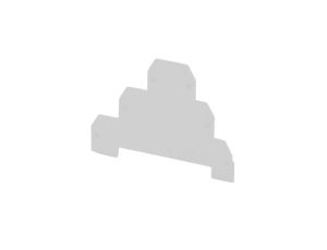 Płytka skrajna do złączek 3-piętrowych ZG-G31-36 szary PSP-4/3 A41-7208