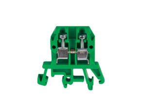Złączka szynowa przelotowa 2-przewodowa 4mm2 zielony ZUG-G4 A11-0105