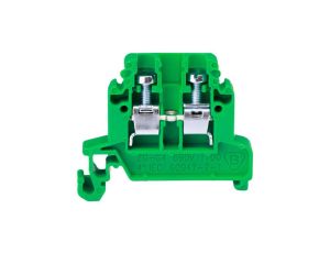 Złączka szynowa przelotowa 2-przewodowa 4mm2 zielony ZG-G4 A11-8205