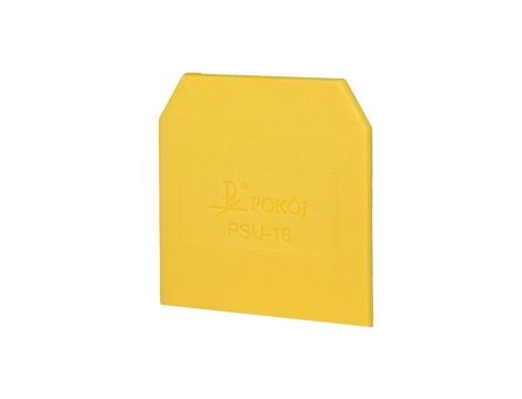 Płytka skrajna przegroda żółty PSU-16 A41-0301
