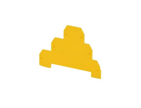 Płytka skrajna do złączek 3-piętrowych ZG-G31-36 żółty PSP-4/3 A41-7201