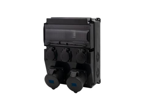Rozdzielnica CAJA 12M SCENIC - gniazda proste 2x32A 3p, 3x230V /12 modułów/