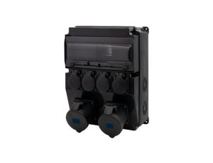 Rozdzielnica CAJA 12M SCENIC - gniazda proste 16A 3p, 32A 3p, 4x230V /12 modułów/