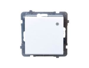 SONATA Łącznik krzyżowy biały mat ŁP-4R/m/75