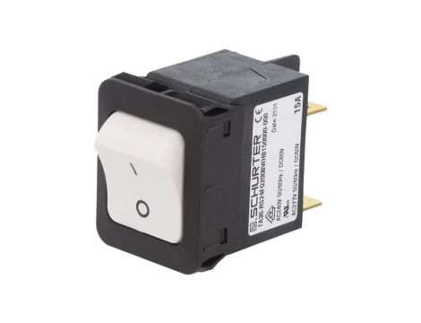 3-128-218 Wyłącznik nadprądowy Iznam: 15A Uznam: 240VAC 60VDC DPST 34x26mm