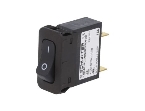 3-128-212 Wyłącznik nadprądowy Iznam: 16A Uznam: 240VAC 32VDC SPST 34x14,5mm