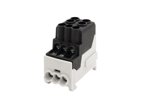Blok rozdzielczy DBR 100A (2x25 / 6x10) Al/Cu - czarny