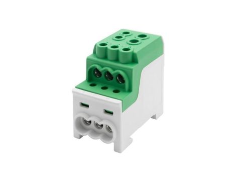 Blok rozdzielczy DBR 200A (1x70,1x35 / 6x16) Al/Cu - zielony