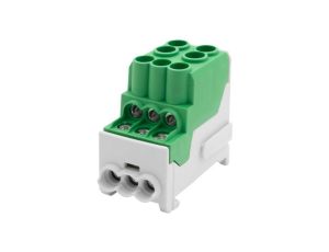 Blok rozdzielczy DBR 100A (2x25 / 6x10) Al/Cu - zielony