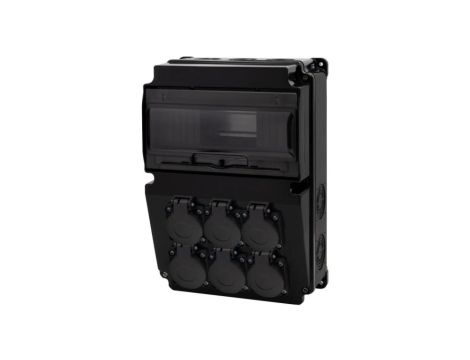 Rozdzielnica LAGO 10M SCENIC - gniazda 6x230V /10 modułów/