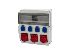 Rozdzielnica CAJA 15M - gniazda 16A 5p, 2x32A 5p, 4x230V /15 modułów/