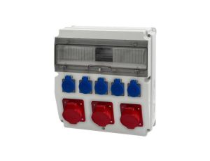 Rozdzielnica CAJA 15M - gniazda 3x32A 5p, 5x230V /15 modułów/