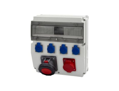 Rozdzielnica CAJA 15M - gniazda 16A 5p, 63A 5p, 4x230V /15 modułów/