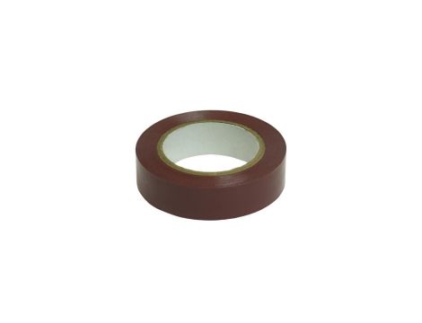 Taśma izolacyjna brązowa PVC 15mm 10m TI-15/10/BRĄZOWY W-05129