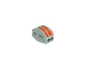 Szybkozłączka 2x z dźwigniami do wszystkich rodzajów przewodów 24A 0,2-4mm2 450VAC SZ-2D W-00366 /kpl 5szt./