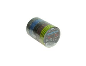 Taśma izolacyjna mix kolorów PVC 19mm 20m TI-19/20/MIX KOLOR W-05130 /kpl 5 różnych kolorów/